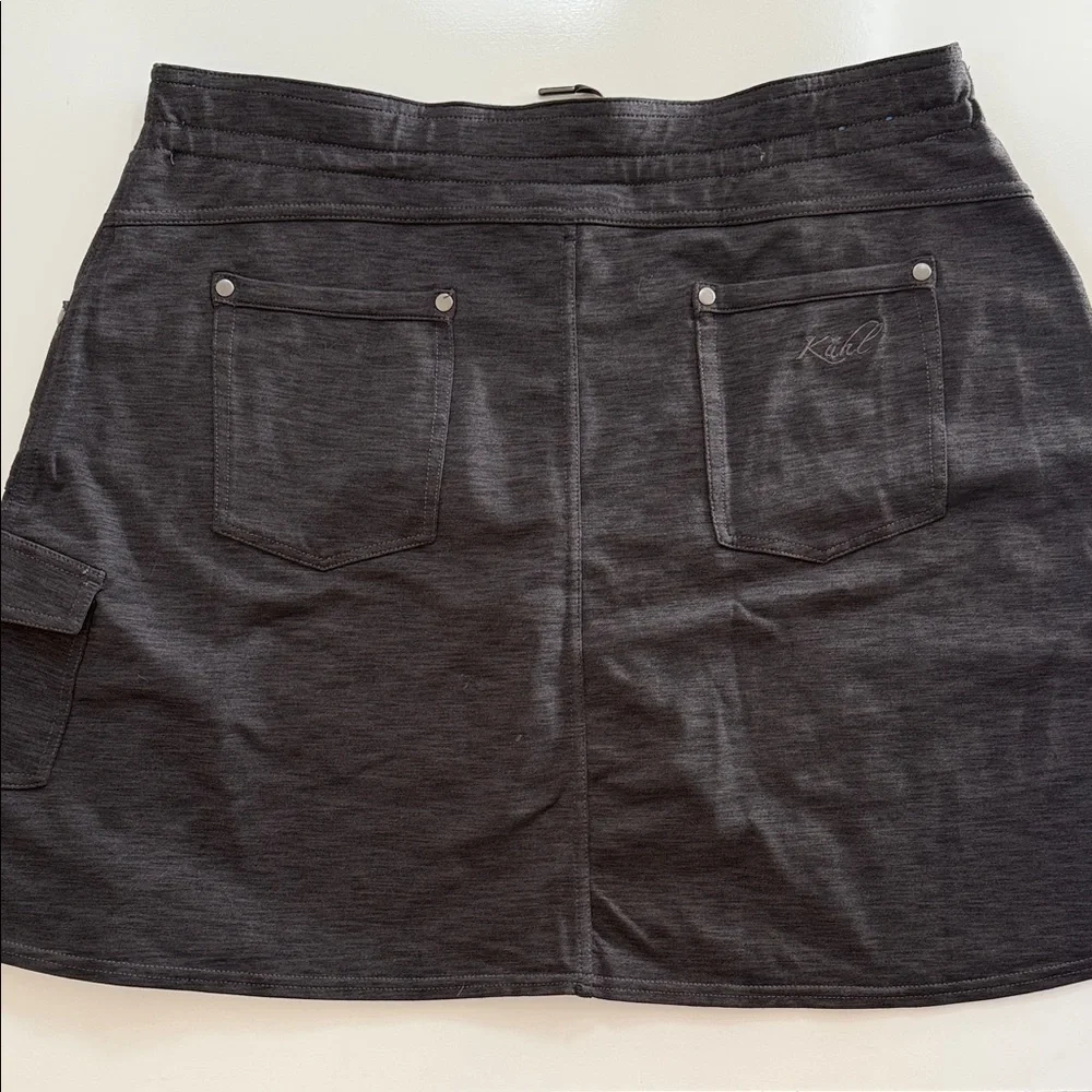 Kuhl Dark Gray Mini Skirt with Drawstring